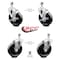 Service Caster 5 Inch Phenolic Wheel Swivel 1/2 Inch Threaded Stem Caster Brakes SCC, 2PK SCC-TS20S514-PHR-121315-2-TLB-2 - alternate 6